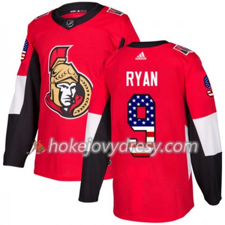 Pánské Hokejový Dres Ottawa Senators Bobby Ryan 9 2017-2018 USA Flag Fashion Černá Adidas Authentic